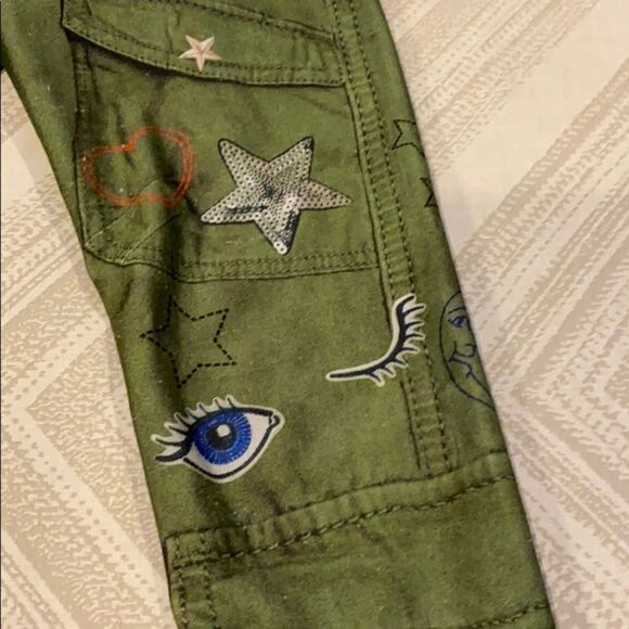 Terez Little Girls Army Green Cargo Print Leggings - Picture 4 of 7